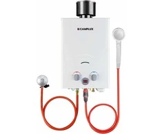 Camplux dujinis momentinis vandens šildytuvas, 6 l/min, 12 kW, balta, BW158C