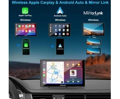 Carpuride automobilinis multimedijos grotuvas su 9 colių HD jutikliniu ekranu, CarPlay, Android Auto ir 4K priekinė bei galinė kamera, W905