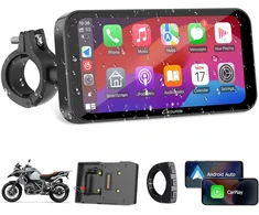 Carpuride motociklo navigacijos ekranas 6,3" IPS su CarPlay Bluetooth, lietimui jautrus, vandeniui atsparus BMW R1200GS R1250GS S1000XR W603B
