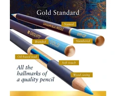 Castle Art Supplies 72 spalvotų aliejinių pieštukų rinkinys aukšto standarto su metaline dėžute