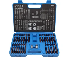 CCLIFE 54 dalių antgalių rinkinys S2 su 3/8 ir 1/2 col. adapteriais 5068