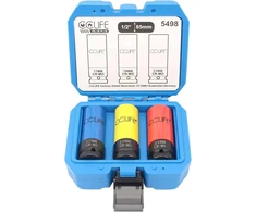 CCLIFE smūginių galvučių rinkinys ratų varžtams 17–21 mm, 85 mm, 3 vnt., 5498