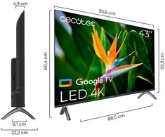 Cecotec 4K UHD išmanusis televizorius, 43 colių