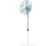 Ventiliatorius Cecotec EnergySilence 500 | Pedestal Fan | Stand Fan | 40 W | Diameter 40 cm | Greičių skaičius 3 | Oscillation | Baltas/Mėlyna
