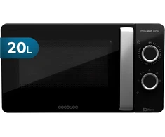 Cecotec mikrobangų krosnelė ProClean 3050, 20 l, 700 W, 6 lygiai, Ready2Clean, juoda/sidabrinė