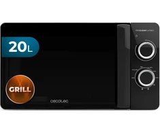 Cecotec mikrobangų krosnelė su griliumi, 20 l talpa, 700 W mikrobangų ir 800 W grilio galia, Proclean 3130 Flatbed