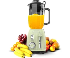 Cecotec Maišytuvas | Power Juodas Titanium RetroGreen | Tabletop | 1200 W | Jar capacity 1.5 L | Jar material Glass | Žalias