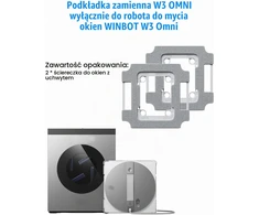 Chuancheng keičiamos valymo šluostės su laikikliais ECOVACS WINBOT W3 Omni robotui, 2 vnt.