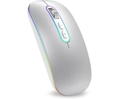 Cimetech belaidė optinė pelė, Bluetooth 5.1 ir 2,4 GHz, įkraunama, EU-M01-RD-SR