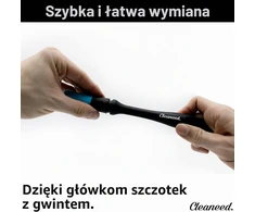 Cleaneed automobilių valymo šepetėlių rinkinys su 4 keičiamomis galvutėmis 8720256264231