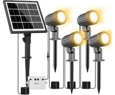 CLY saulės energija maitinami lauko šviestuvai, IP66, 4 LED, monokristalinis skydelis, 4 W