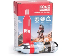 CO2 kasetė dviračio padangų pompai, 16 g, su sriegiu, suderinama su visomis CO2 pompomis
