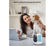 COCOCAM belaidė vidaus stebėjimo kamera 3 MP su pasukimu ir 5200 mAh baterija ZS-GX7S