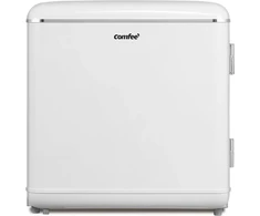 Comfee mini šaldytuvas retro dizaino, 47 l talpa, reguliuojamas termostatas, baltas, RCD50WH2EURT(E)
