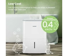 Comfee oro sausintuvas 16 l/24 h, 32 m² patalpoms, WiFi, baltas, MDDF-16DEN7-WF