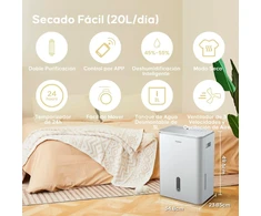 COMFEE' oro sausintuvas 20 l per parą, 440 W, 3 l bakelis, Easy Dry 20L