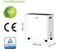 COMFEE' oro sausintuvas 30 l/d., 640 W, iki 73 m², CDDAE-30DEN7-QA3 (EU)