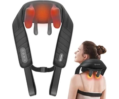 COMFIER kaklo ir pečių Shiatsu masažuoklis su šildymu, belaidis CF-6811-EUVC