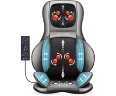 COMFIER Shiatsu masažinė sėdynė nugarai ir kaklui su 2D/3D masažu bei šildymu 2309A