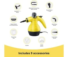 Comforday rankinis garų valytuvas 1050 W, 350 ml talpa, 9 dalių priedų rinkinys, rankinis modelis