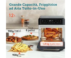 Cosori karšto oro gruzdintuvė-orkaitė 12 l, 1800 W, 11 programų, CAF-R121