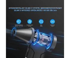 Cosyall elektrinis oro pūstuvas klaviatūroms 160000 aps./min, 4 greičiai, F16