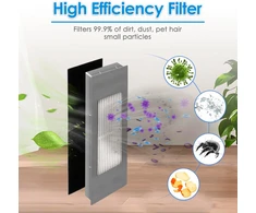 COWINORY HEPA filtrai robotams dulkių siurbliams Ecovacs DEEBOT OZMO, 6 vnt., DEEBOT OZMO 920 950 T8 T5 N5 N7 DX55