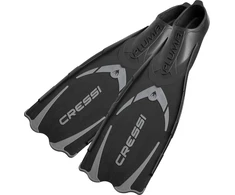 Cressi plaukimo ir nardymo plaukmenys Pluma, polipropilenas, 41/42 dydis, juoda/sidabrinė