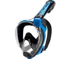 Cressi viso veido nardymo kaukė su vamzdeliu, silikonas, polikarbonato lęšis, S/M, juoda/mėlyna, XDT005020