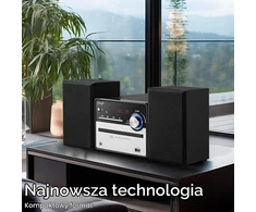 Muzikinis centras Cyberlux mini Hi-Fi stereo sistema su CD/MP3, FM radiju, USB ir LED ekranu 3120