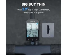 CYCPLUS GPS dviratininko kompiuteris su LCD ekranu 2,9", vandeniui atsparus, ANT+ ryšys, modelis M1+Z1+C3