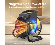DAHTEC elektrinis PTC šildytuvas su ventiliatoriumi 2000 W BGP1506-02