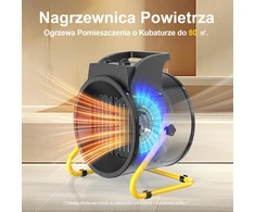 DAHTEC elektrinis termoventiliatorius 9000 W su PTC kaitinimo elementu BGP1506-09