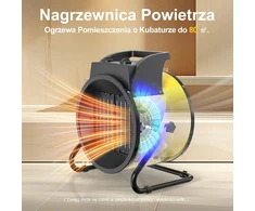 DAHTEC elektrinis ventiliatorinis šildytuvas 9000 W su PTC elementu BGP1506-09