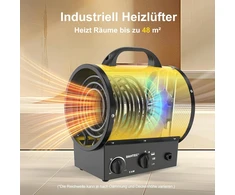 DAHTEC nešiojamasis elektrinis šildytuvas 5000 W su termostatu BGP1308-05