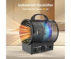 DAHTEC pramoninis elektrinis šildytuvas su ventiliatoriumi 5000 W BGP1308-05