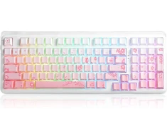 DAREU belaidė mechaninė klaviatūra Bluetooth 5.1, 2,4 GHz, RGB EK98Pro