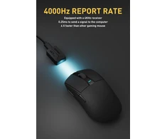 DAREU belaidė optinė žaidimų pelė 4 kHz, 26 000 DPI, 55 g A950 PRO-BK
