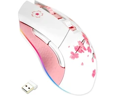 DAREU belaidė žaidimų pelė, 10 000 DPI, 6 programuojami mygtukai, RGB, EM901X