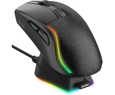 DAREU belaidė žaidimų pelė su įkrovimo stotele RGB, 12000 DPI, 1000 Hz A950-BK