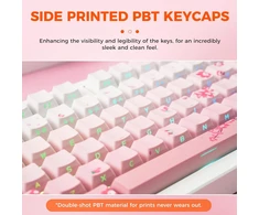 DAREU mechaninė belaidė žaidimų klaviatūra 75 %, 81 klavišas, RGB, EK75 PRO-PK-C