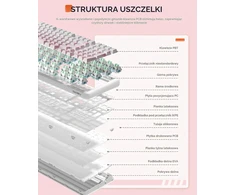 DAREU mechaninė klaviatūra su Bluetooth, 2,4 GHz, USB-C, RGB ir 98 klavišais Ek98pro