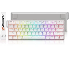 DAREU mechaninė žaidimų klaviatūra 60% su magnetiniais jungikliais, 8000 Hz, COOL60-WH