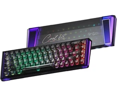 DAREU mechaninė žaidimų klaviatūra su Hall Effect jungikliais, 8000 Hz, COOL68-BK
