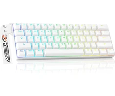 DAREU žaidimų klaviatūra su Hall efekto jungikliais, 60 %, 8000 Hz, EK60 HE-WH