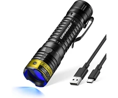DARKBEAM UV LED žibintuvėlis 365nm, 10 W, USB-C, filtruota šviesa, įkraunamas, V82