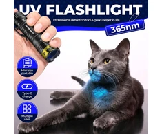 DARKBEAM UV LED žibintuvėlis 365nm, 10 W, USB-C, filtruota šviesa, įkraunamas, V82