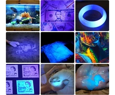 DARKBEAM UV žibintuvėlis 365 nm ir 395 nm, reguliuojamas, vandeniui atsparus, LED, A100