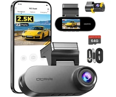 DDPAI automobilinė vaizdo kamera N2 Dual, priekinė ir galinė, 2,5K/1080p, Wi-Fi