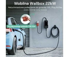 Deaccessories dé Mobilus elektromobilių įkroviklis 22 kW, su programėle